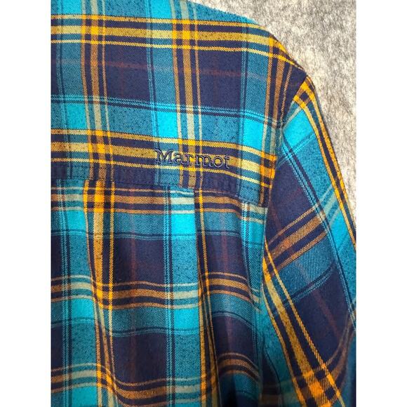 Marmot Womens Multicolor Plaid Long Sleeve Button Down - Medium - Picture 6 of 8